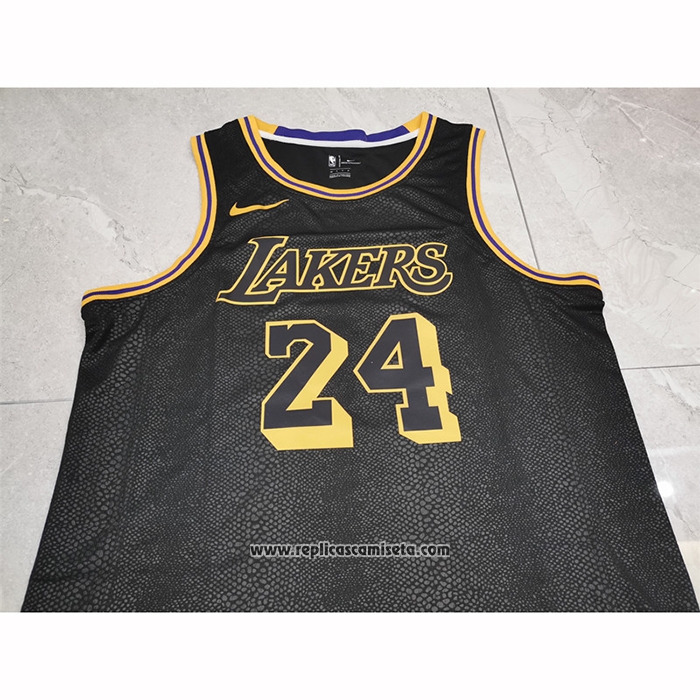 Camiseta Los Angeles Lakers Kobe Bryant #24 Ciudad 2017-18 Negro